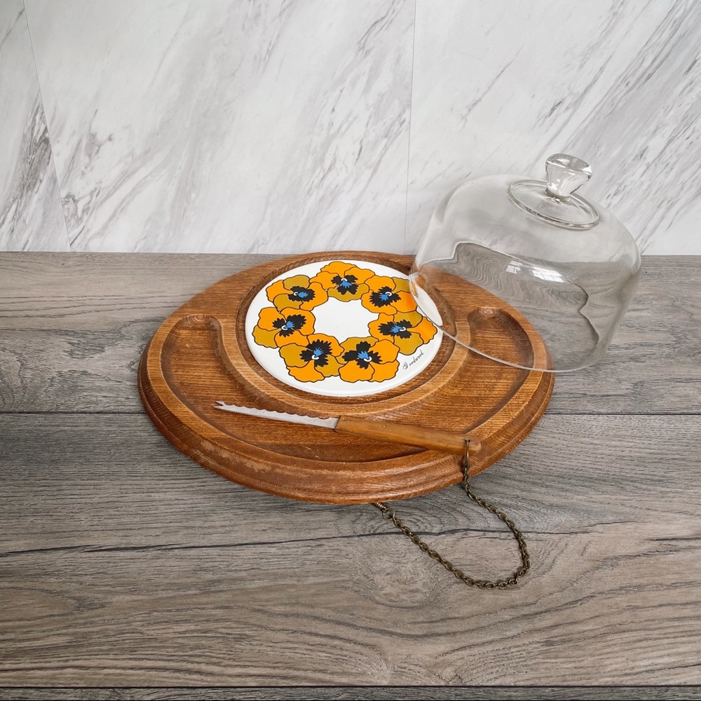 SOLD Vintage Goodwood cheese and cracker tray